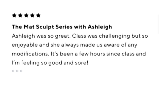Mat sculpt with ashleigh